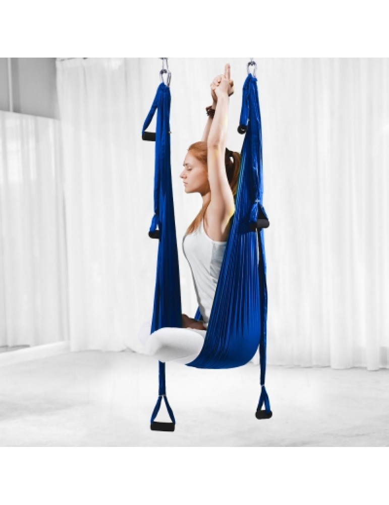 NEW Anti-Gravity Aerial Yoga Hammock Indoor Fly Yoga Swings Fitness W/ 6 Handles