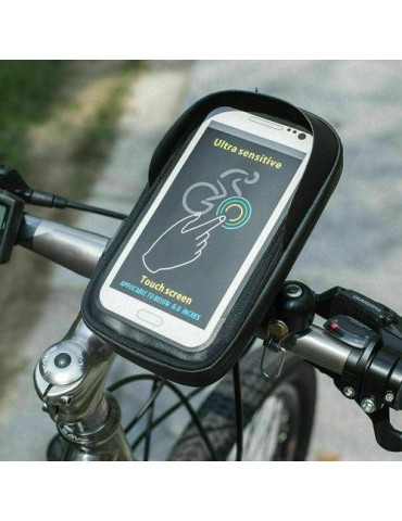 Fahrrad Halterung Handy Smartphone e-Bike Tasche Motorrad Halter Blende 6.4 ''