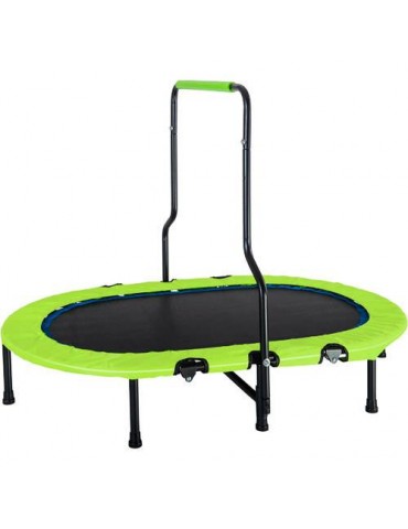 Kids Trampoline with Handrail and Safety Cover Mini Parent-Child Trampoline
