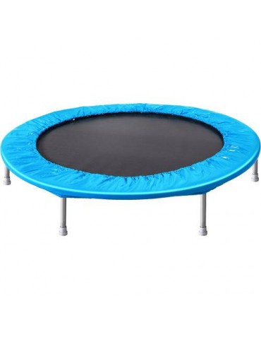 45 Inch Fitness Bungee Trampoline Exercise Rebounder With Removable Pad Blue