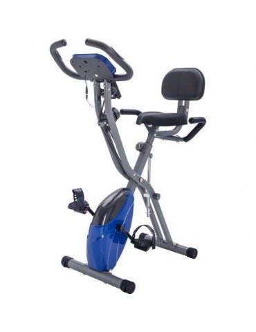 Folding Exercise Bike Fitness Upright + Recumbent X-Bike Adjustable Resistance