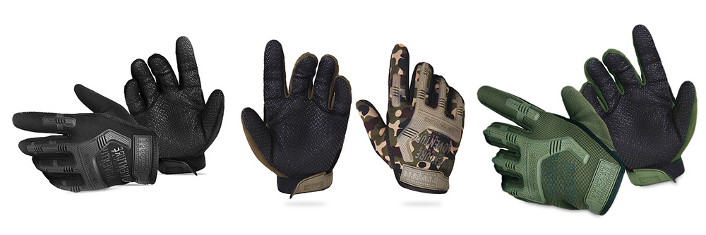 Pair of Full Finger Anti-slip Tactical Gloves for Outdoor Camping Cycling Climbing